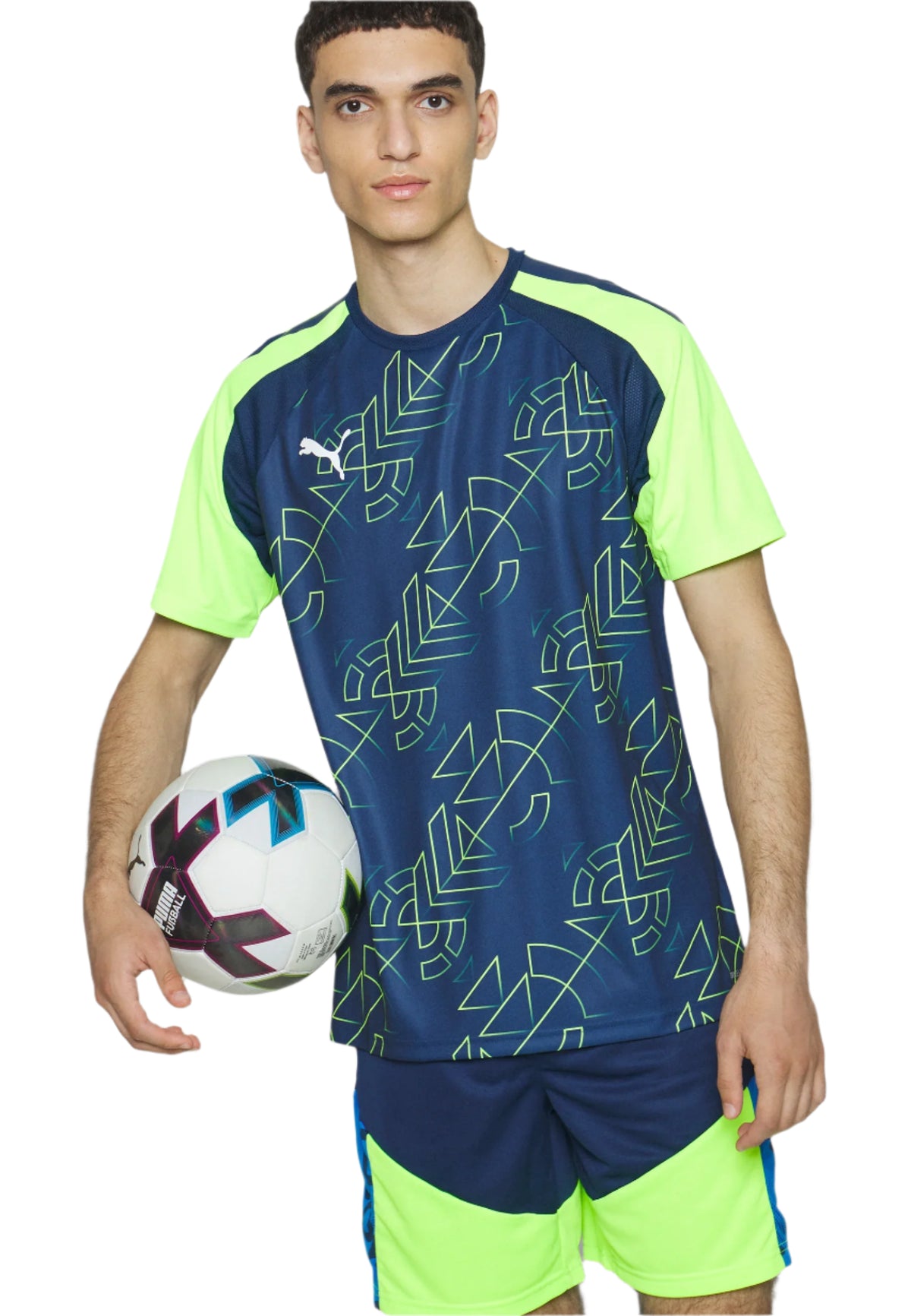 PUMA TeamLIGA Graphic Jersey Persian Blue Pro Green