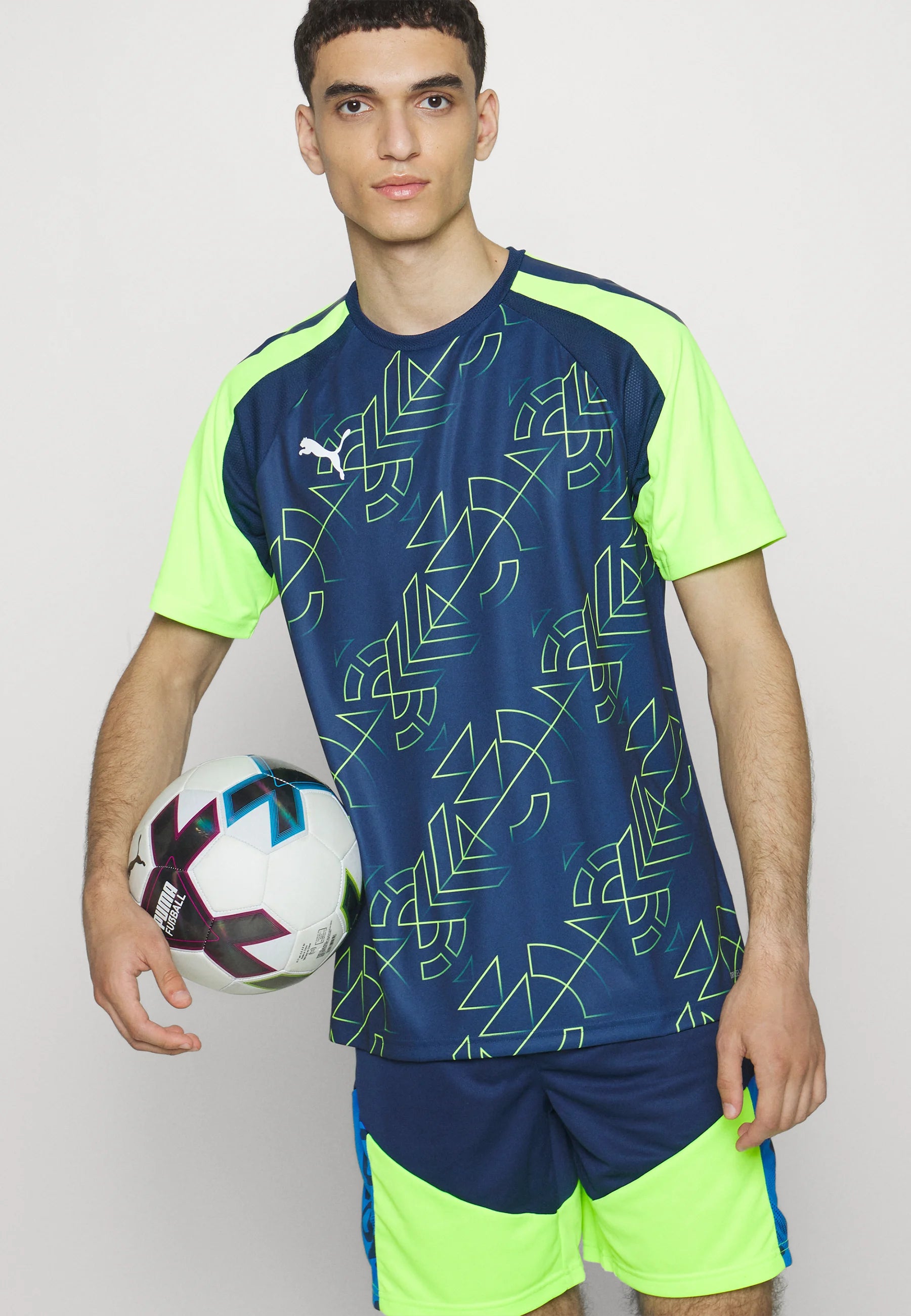 PUMA TeamLIGA Graphic Jersey Persian Blue Pro Green