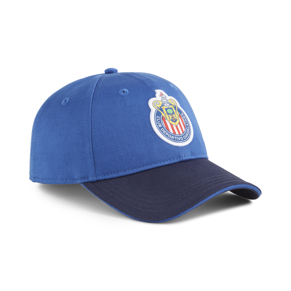 Gorra del equipo Chivas de PUMA en color cobalto y azul marino