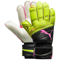 PUMA Evopower Grip 2.3 RC Goalkeeper Gloves Pink Glow/Safety Yellow