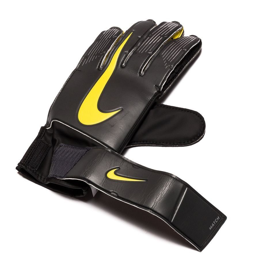 Nike Match Goalkeeper Gloves Anthracite/Black/Yellow