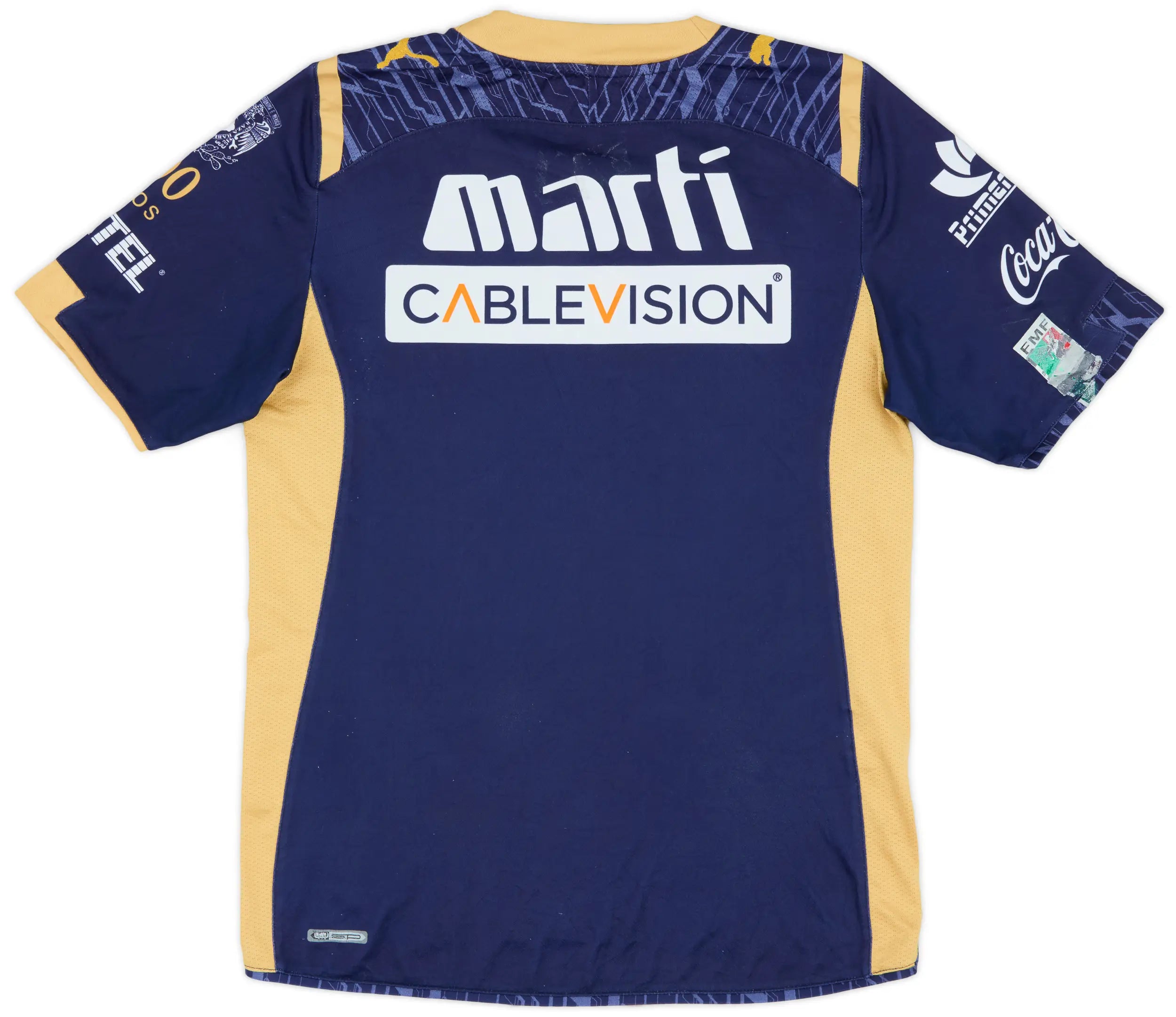 Camiseta de visitante de los Pumas de PUMA 2009/2010 azul marino/oro