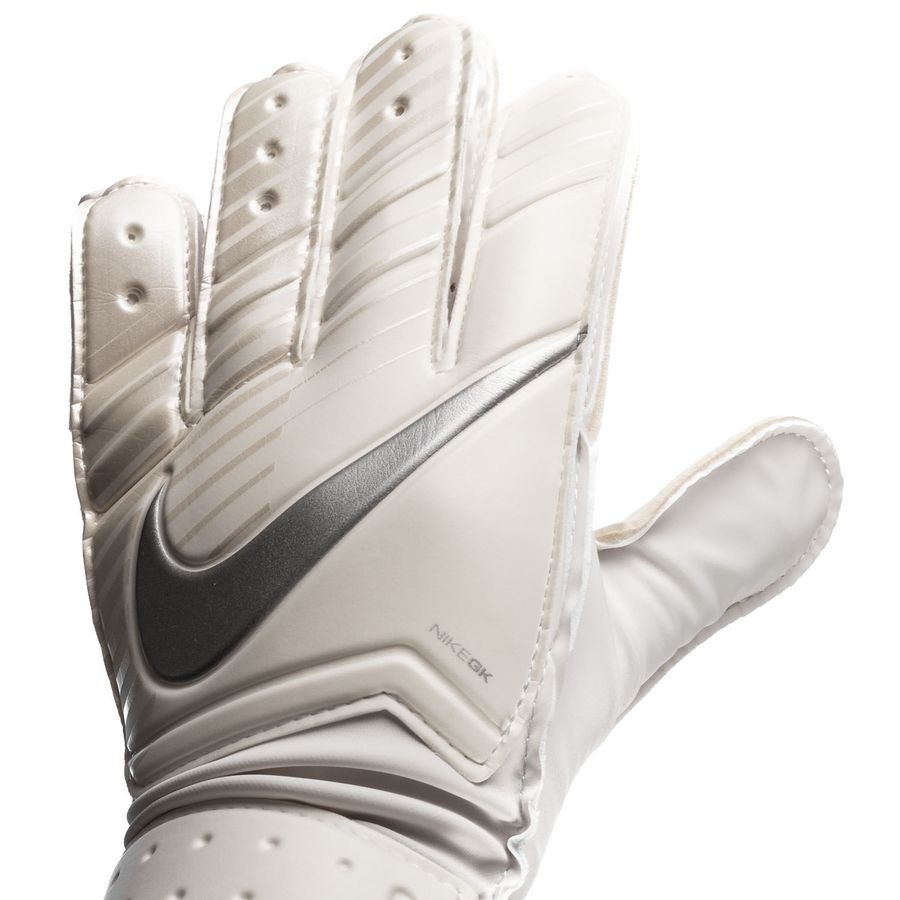 Guantes de portero Nike Match en color blanco y cromado