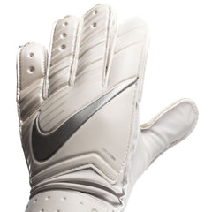 Nike Kid's Match Goalkeeper Gloves White/Chrome