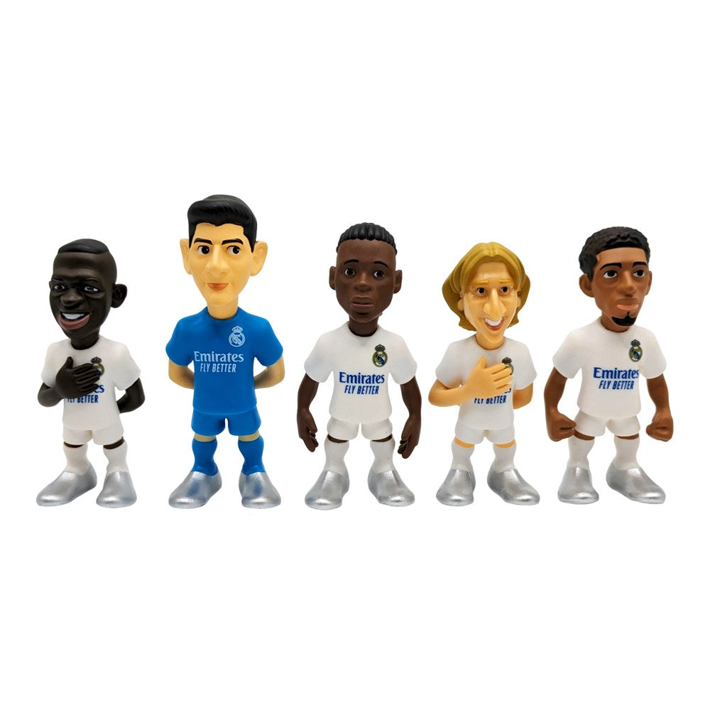 Pack de 5 juguetes Banbo REAL MADRID: Courtois, Vinicious, Camavinga, Modric y Bellingham