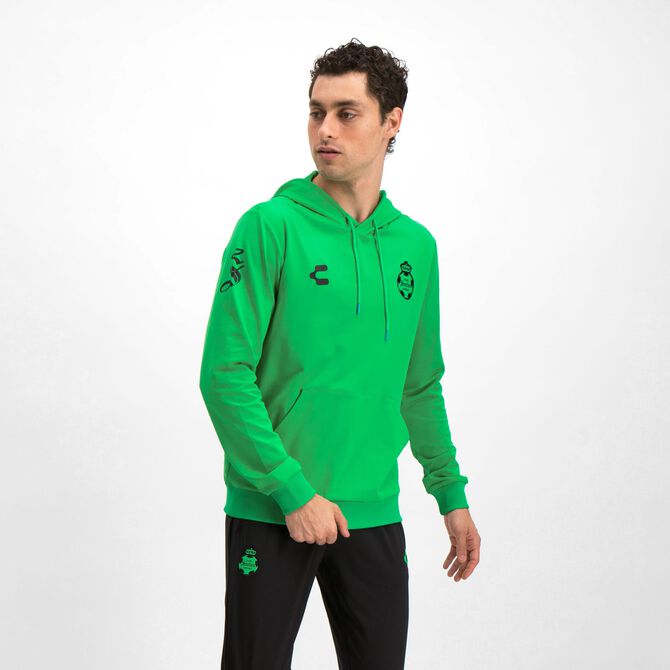 Sudadera con capucha Charly Santos Player Verde