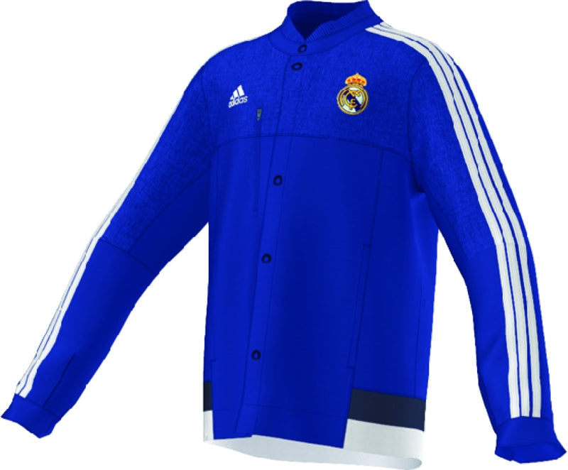 adidas Real Madrid AnthemJacket Youth Blue/Whi