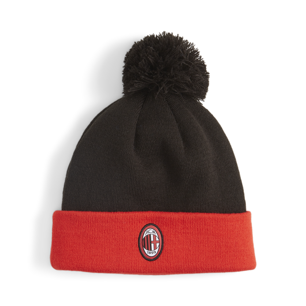 PUMA AC Milan Fan Pom Beanie Black/Red