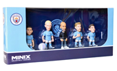 Banbo Toys Minix MAN CITY paquete de 5: Guardiola, Haaland, Foden, De Bruyne, Julian Alverez