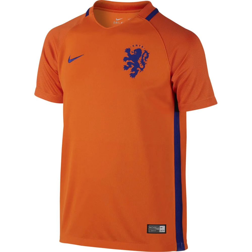 Nike Dutch Home Youth Jersey 16 Orange