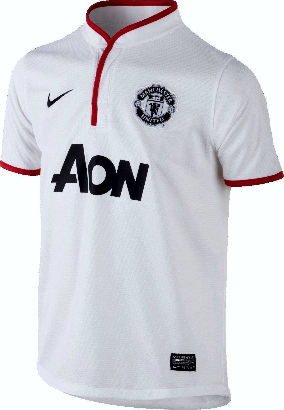 Nike MANU Boys Away Jersey 2012 Whit