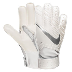 Nike Kid's Match Goalkeeper Gloves White/Chrome