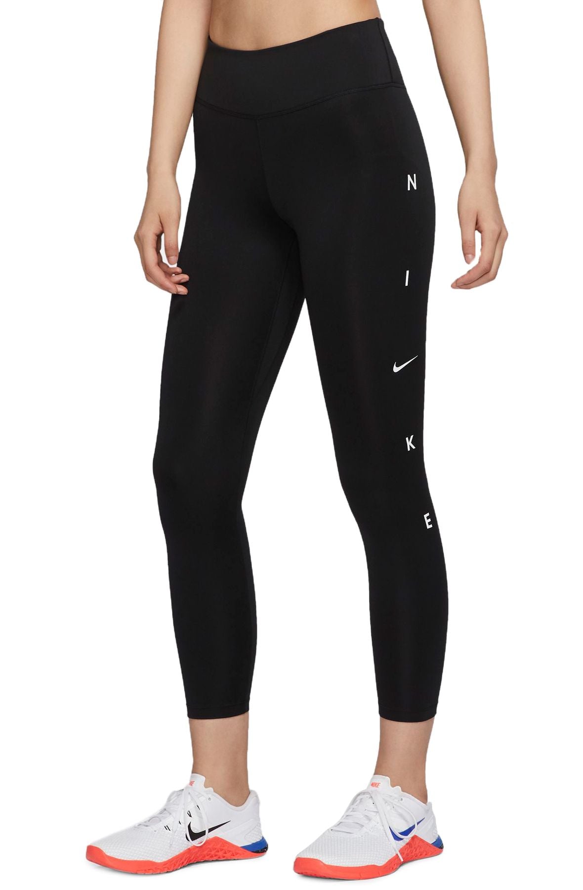 Nike One Graphic Tights Black/Whi