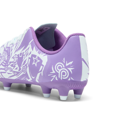 Puma Tacto II CP FG/AG - Botas de fútbol para terreno firme, para niños, color ultravioleta