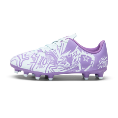 Puma Tacto II CP FG/AG - Botas de fútbol para terreno firme, para niños, color ultravioleta