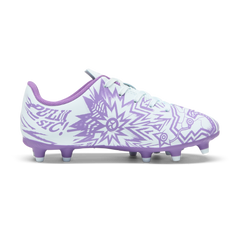 Puma Tacto II CP FG/AG - Botas de fútbol para terreno firme, para niños, color ultravioleta