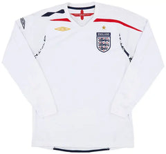 Camiseta de manga larga local de Inglaterra Umbro 07/08