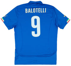 PUMA Italy Home Jersey Mario Balotelli 2014 Jersey Blue