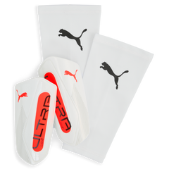 PUMA Ultra Light Sleeve Shin Guards White