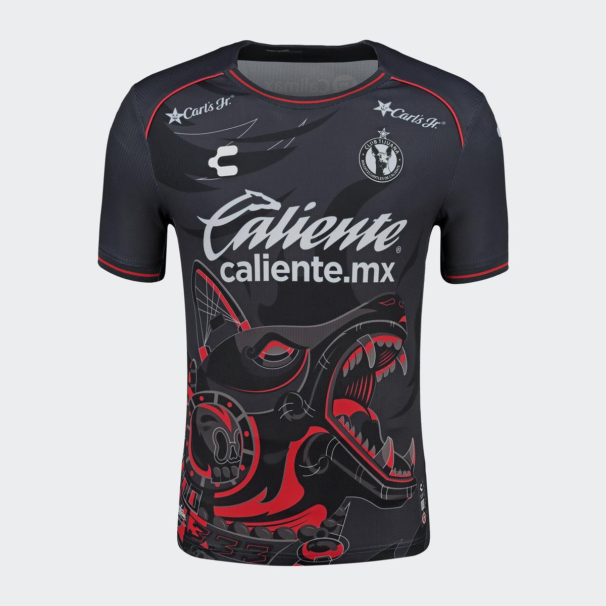 Charly Men's Xolos Third Jersey Authentic 24/25 Black/Red