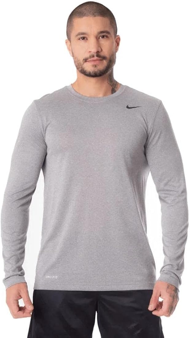 Nike M Dry Tee LS Black/Silver