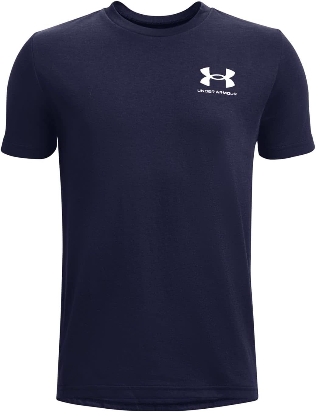 Camiseta deportiva Under Armour para niños en el pecho izquierdo