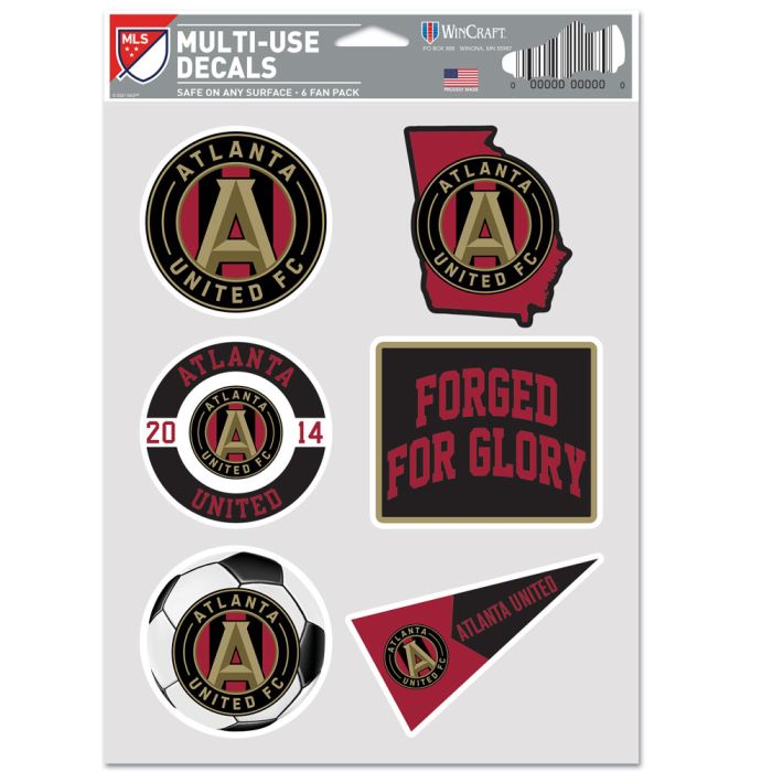 WinCraft Atlanta United Multi Use 6 Fan Pack Black/Red