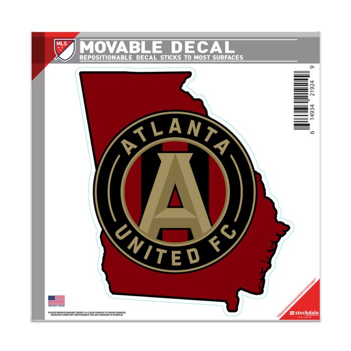 WinCraft Atlanta United All Surface Decal Black/Red