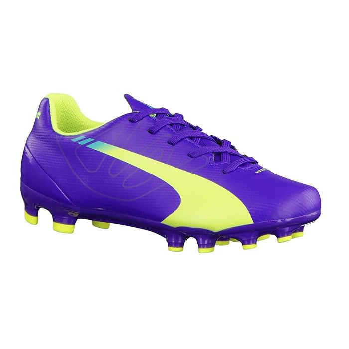 PUMA evoSPEED 5.3 FG JR Purple/Yellow