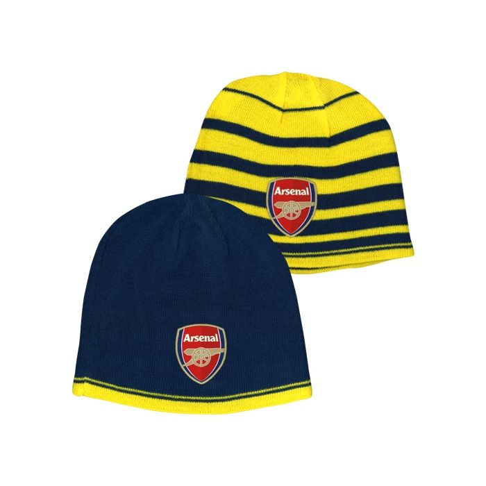 PUMA Arsenal Performance Reversible Beanie Navy/Yellow