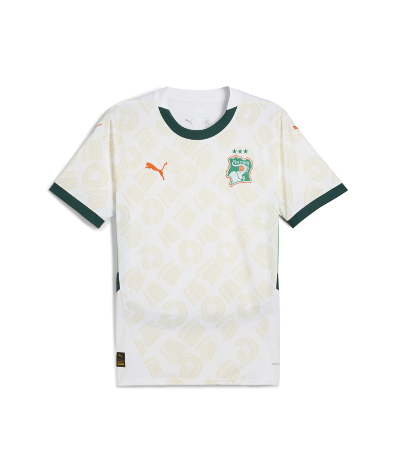 Puma Men's Ivory Coast Away Jersey Replica 25 White