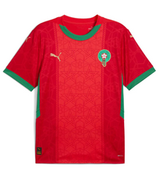 Puma Men's Morocco Home Jersey Replica 25 Red