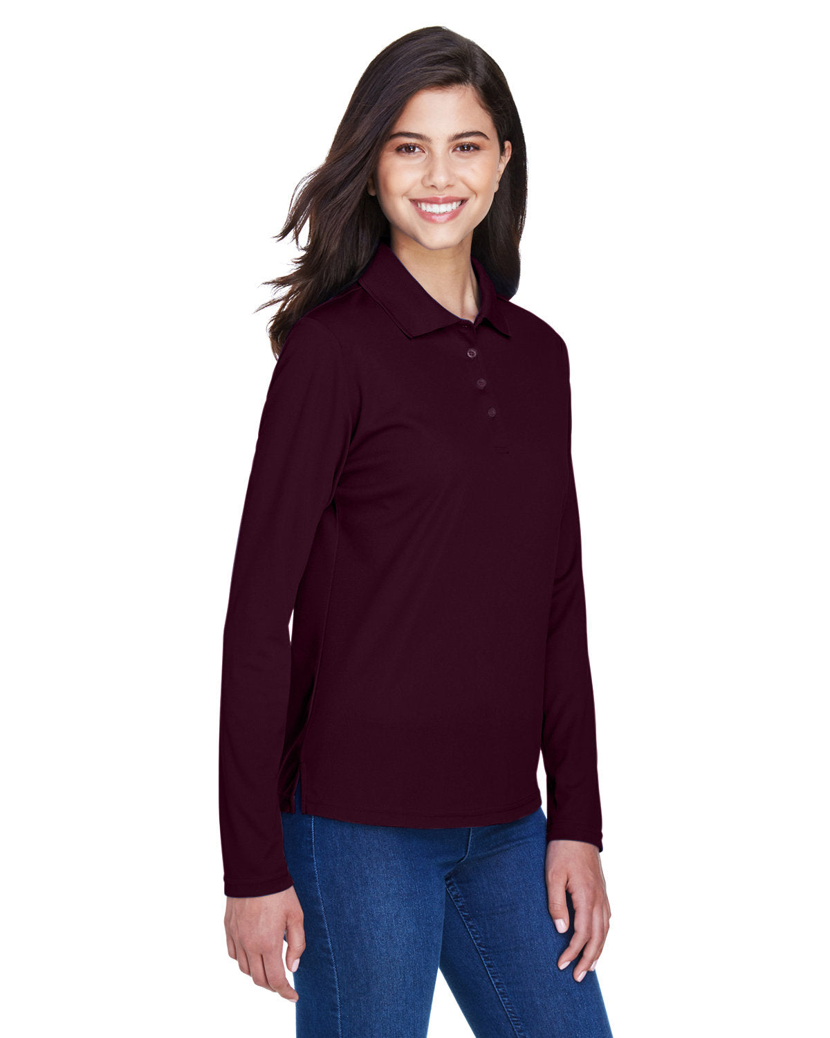 CORE365 Ladies' Pinnacle Performance Long-Sleeve Piqué Polo