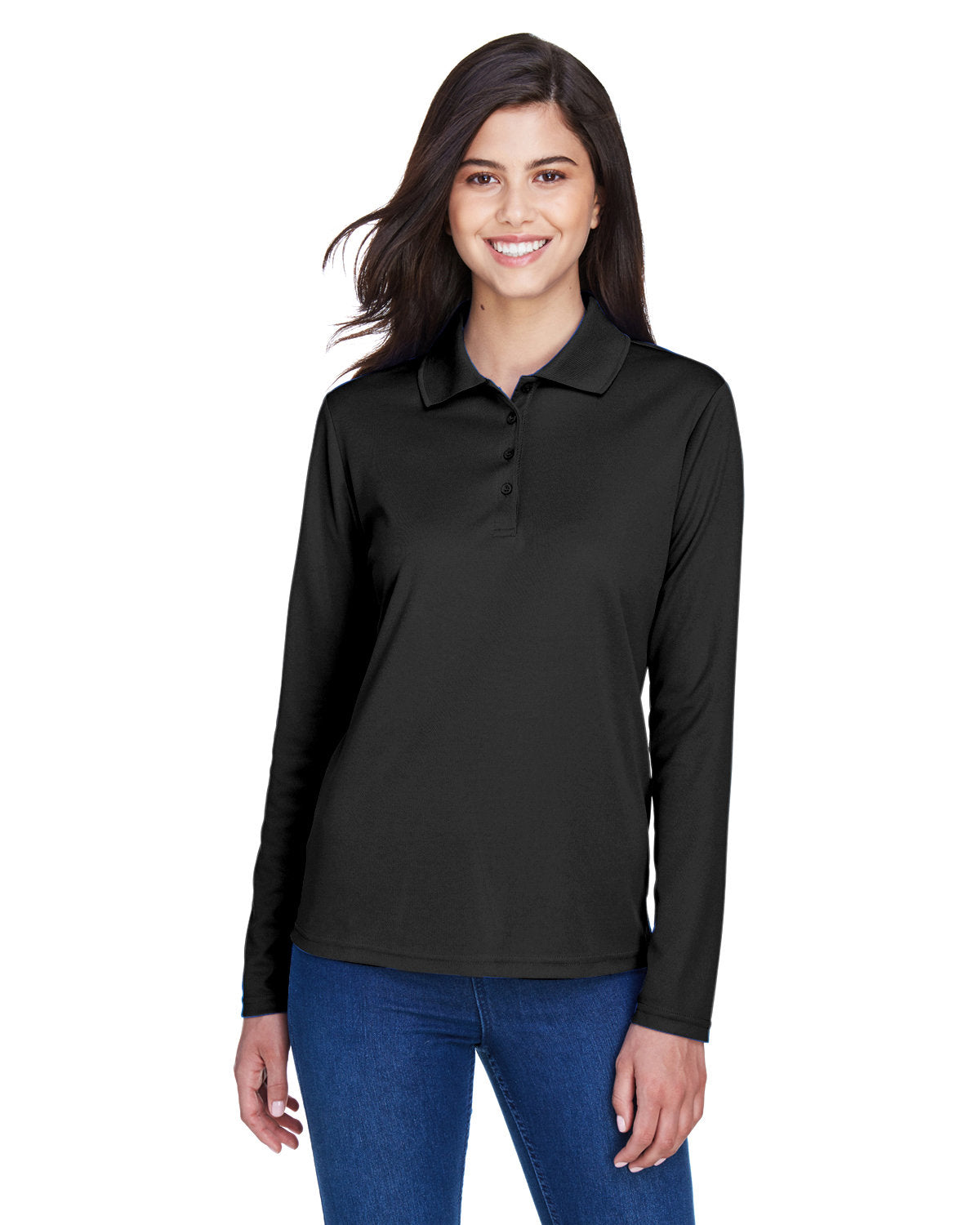 CORE365 Ladies' Pinnacle Performance Long-Sleeve Piqué Polo