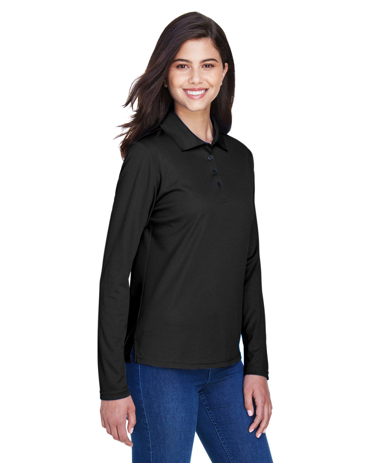 CORE365 Ladies' Pinnacle Performance Long-Sleeve Piqué Polo