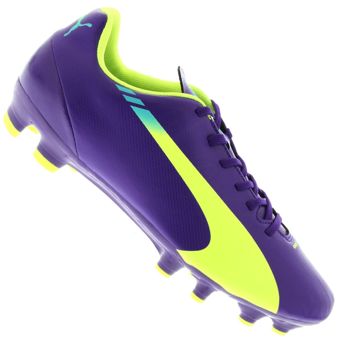 PUMA evoSPEED 5.3 FG JR Purple/Yellow