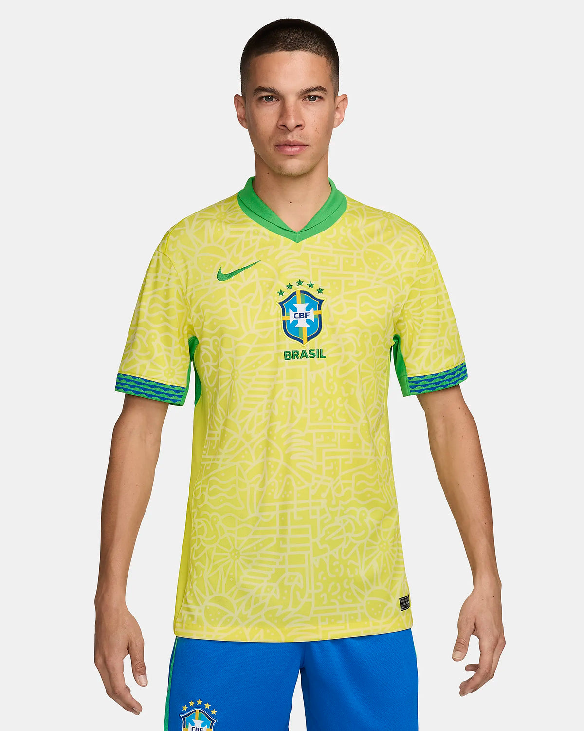 Nike Brazil Stadium Home Jersey 24 A Yellow