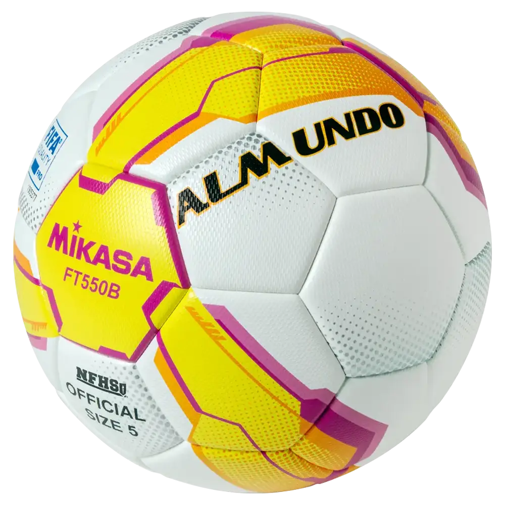 Balón de fútbol Mikasa FT550B con certificación FIFA Quality Pro