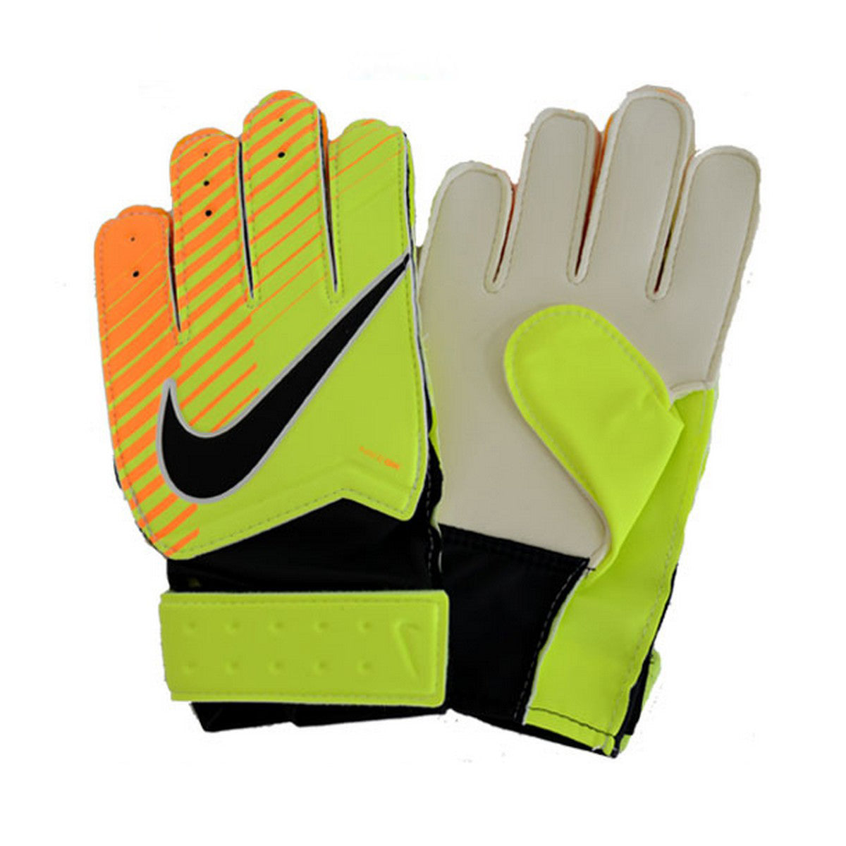 Guantes de portero Nike Match en color azul, naranja y negro