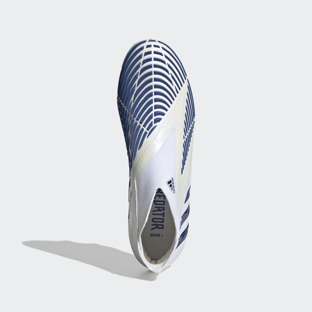 adidas Predator Edge+ FG Firm Ground Boots White/Blue