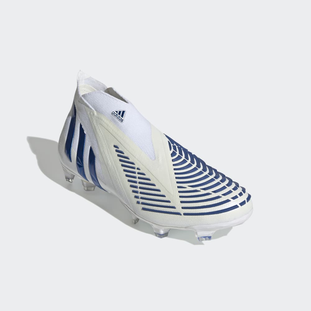 adidas Predator Edge+ FG Firm Ground Boots White/Blue