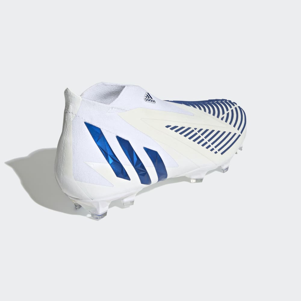 adidas Predator Edge+ FG Firm Ground Boots White/Blue