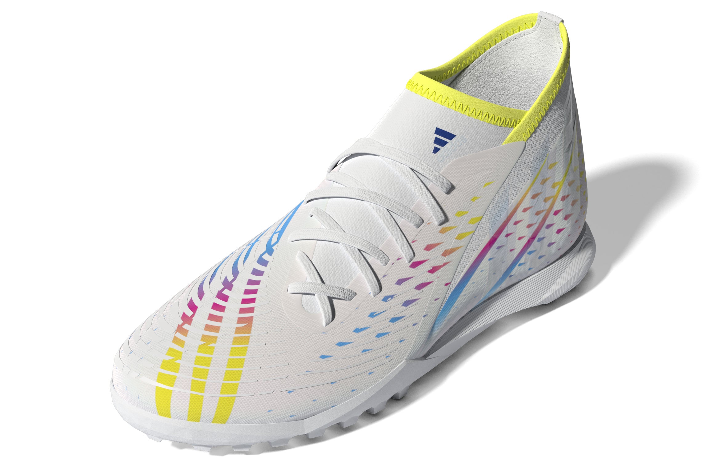 adidas Predator Edge.3 Turf Boots White/Yellow/Blue