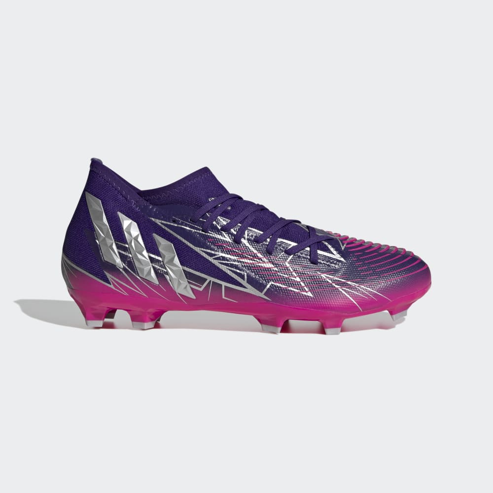 adidas Predator Edge 3 FG Firm Ground Boots Team College Purple / Silver Metallic / Team Shock Pink