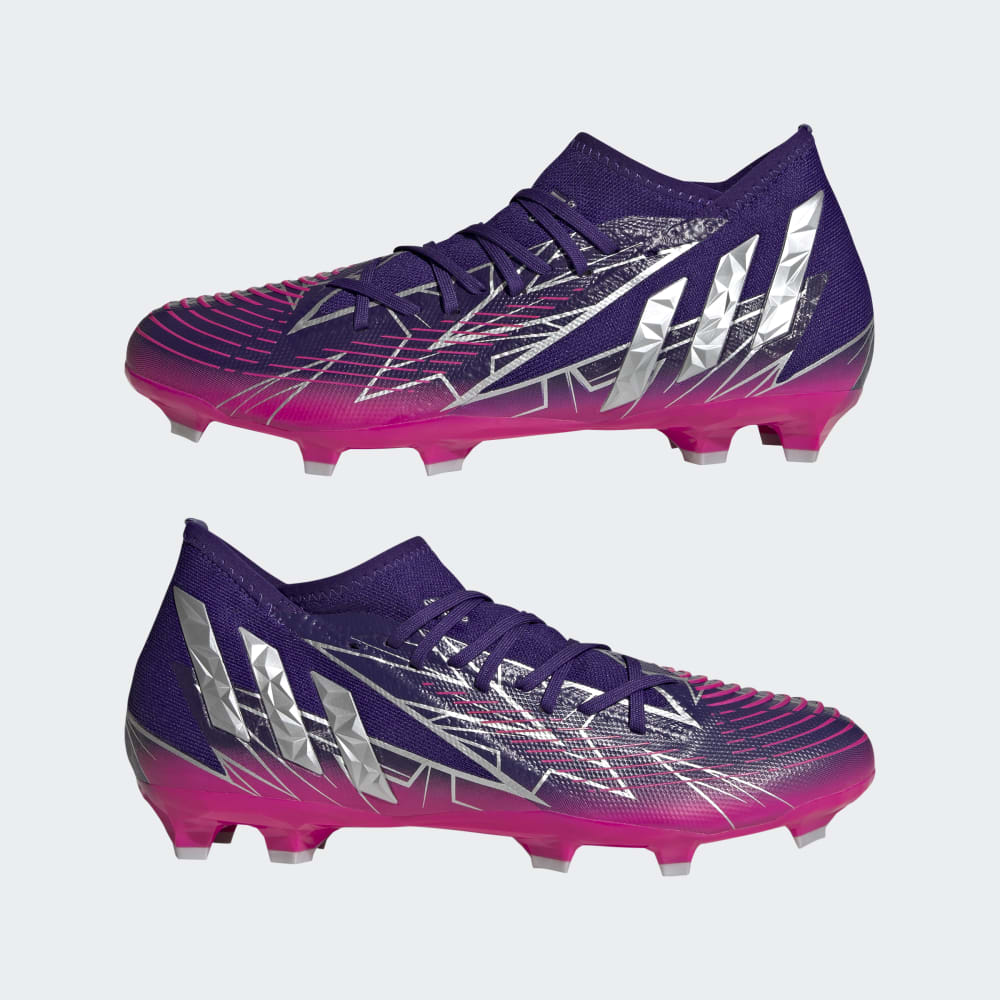 adidas Predator Edge 3 FG Firm Ground Boots Team College Purple / Silver Metallic / Team Shock Pink