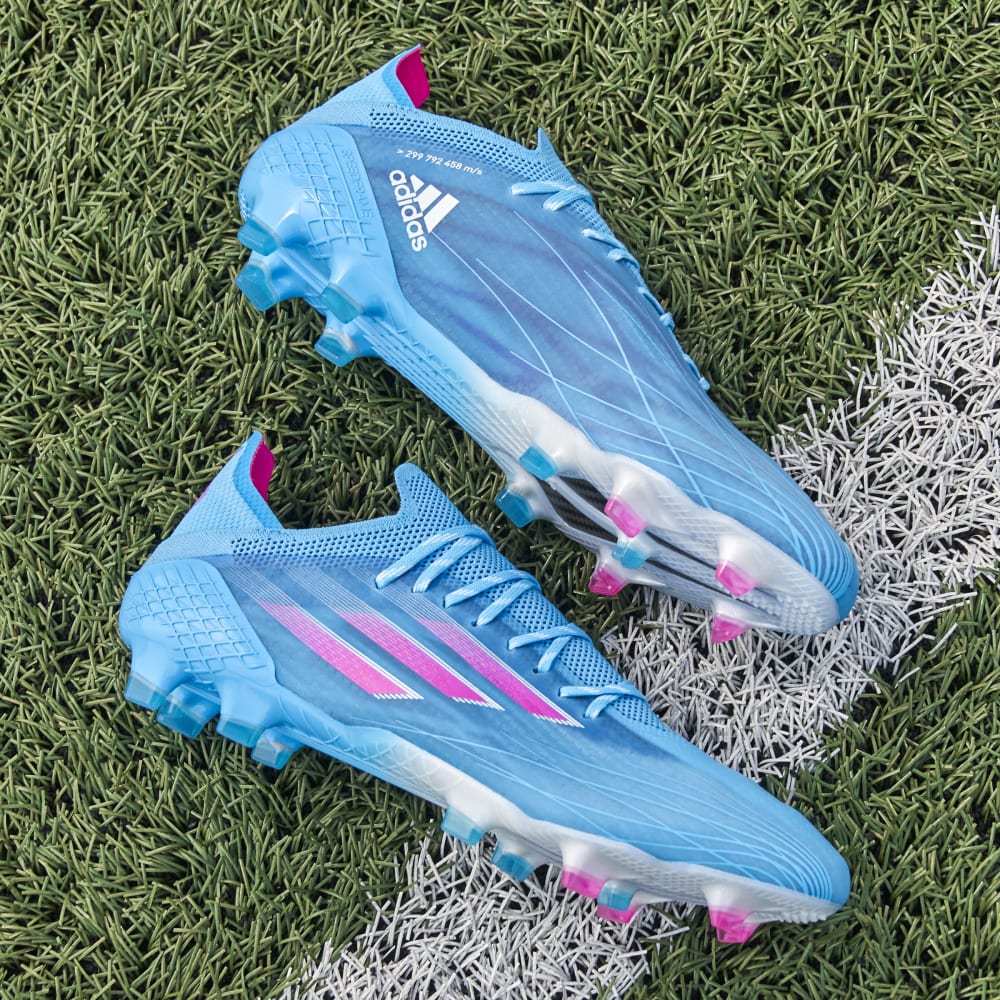 adidas X Speed Flow 1 FG Firm Ground Boots Sky Rush/Pink