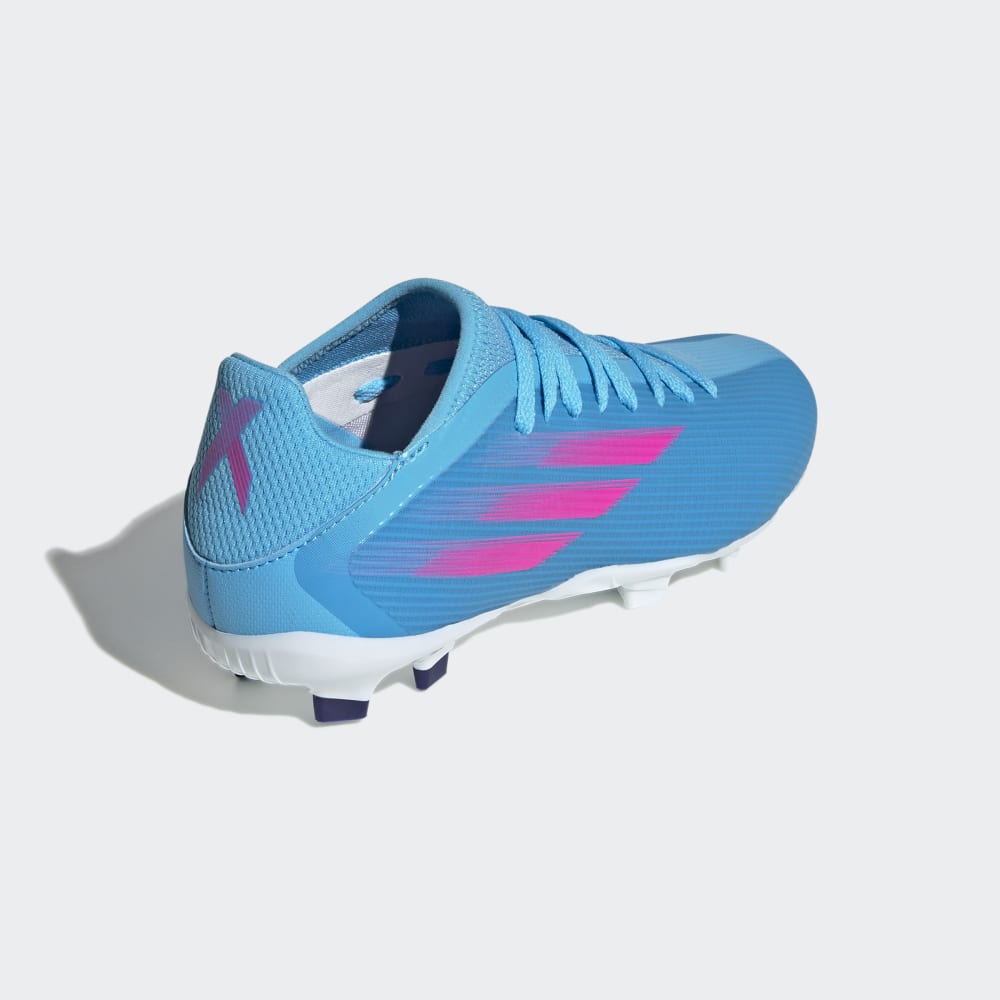 adidas Kid's X Speedflow 3 FG J Firm Ground Boots Sky Rush/Pink