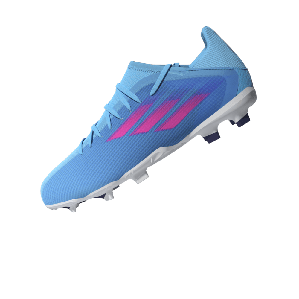 adidas Kid's X Speedflow 3 FG J Firm Ground Boots Sky Rush/Pink