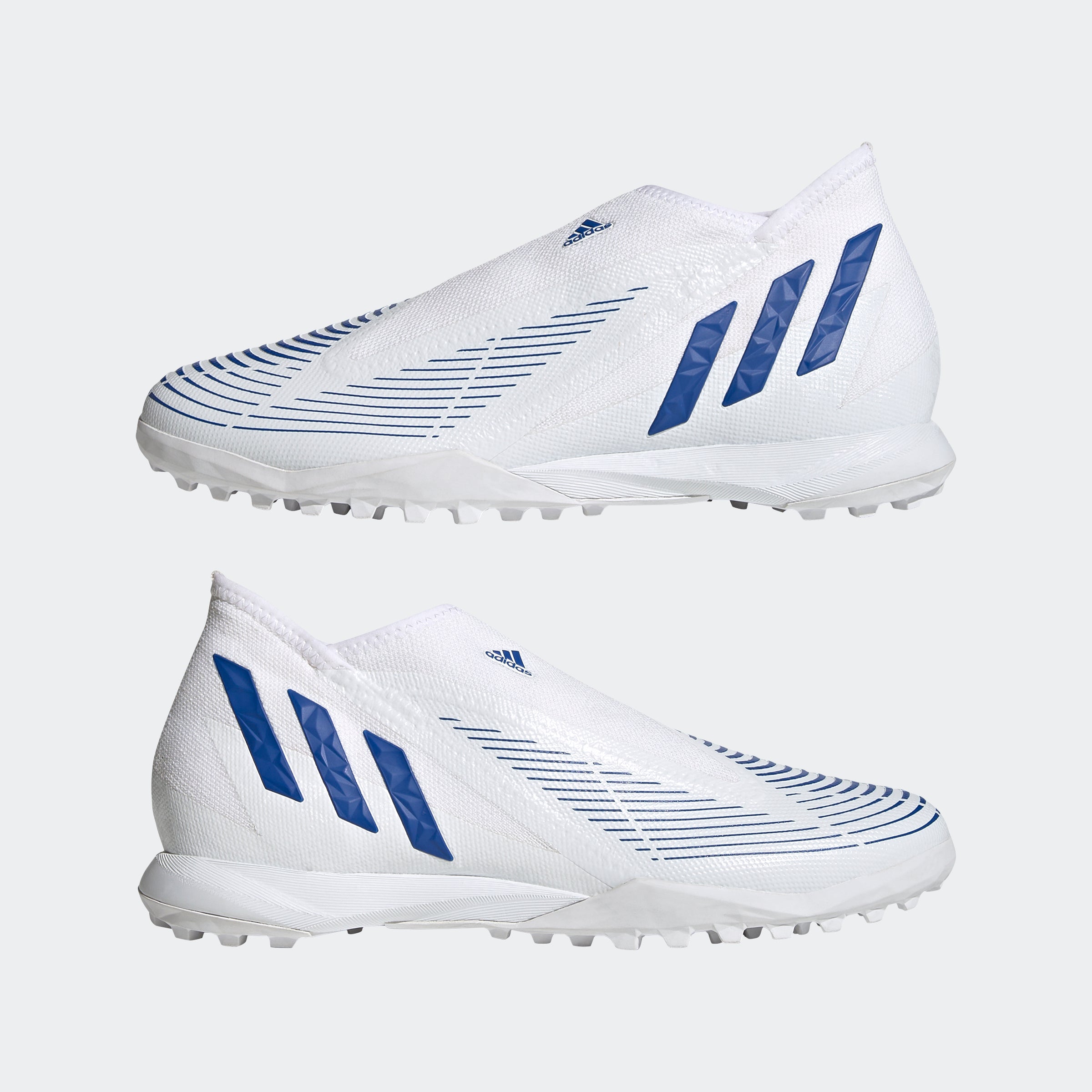 adidas Predator Edge.3 Laceless Turf Boots White/Blue