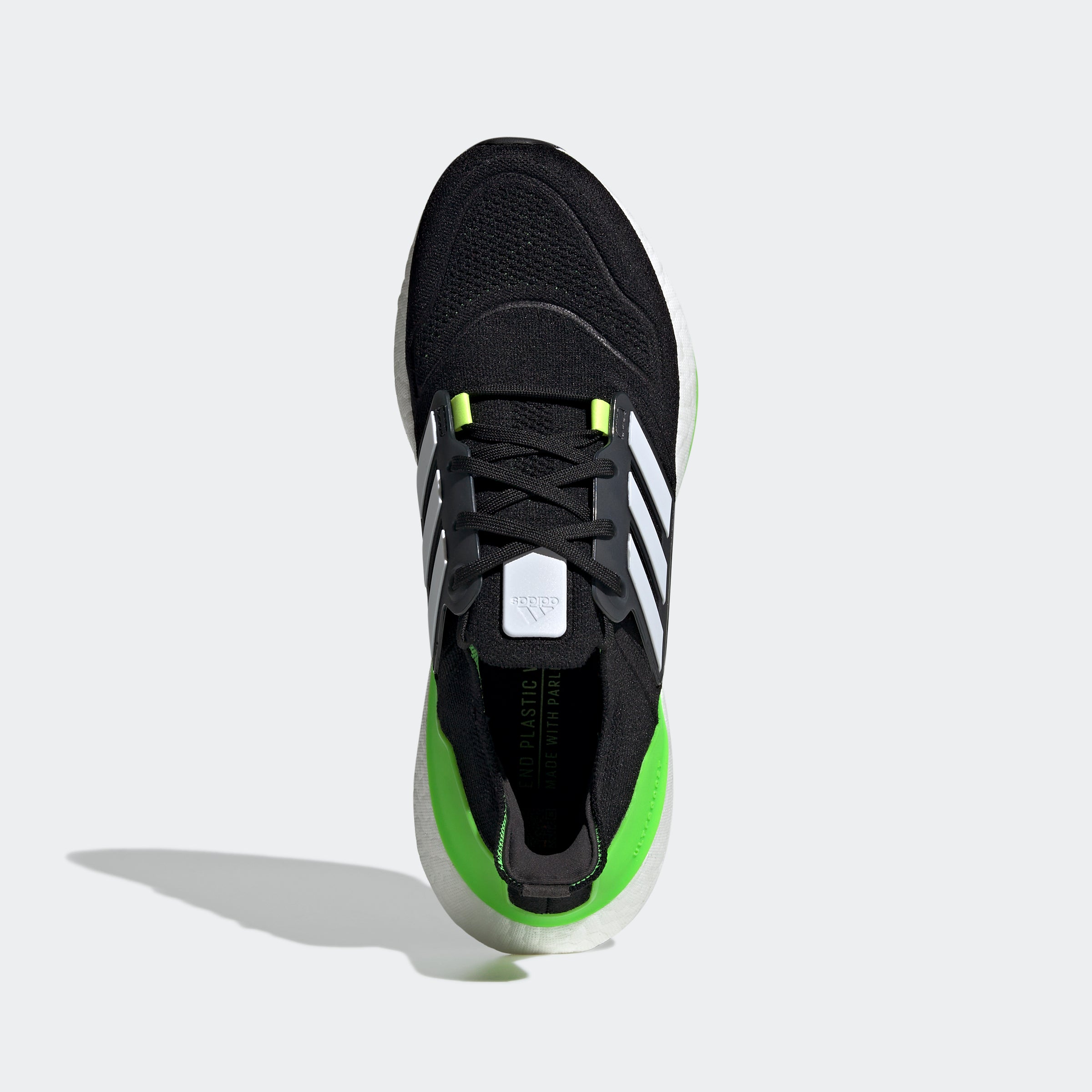 adidas Ultraboost 22 Black/White/Solar Green